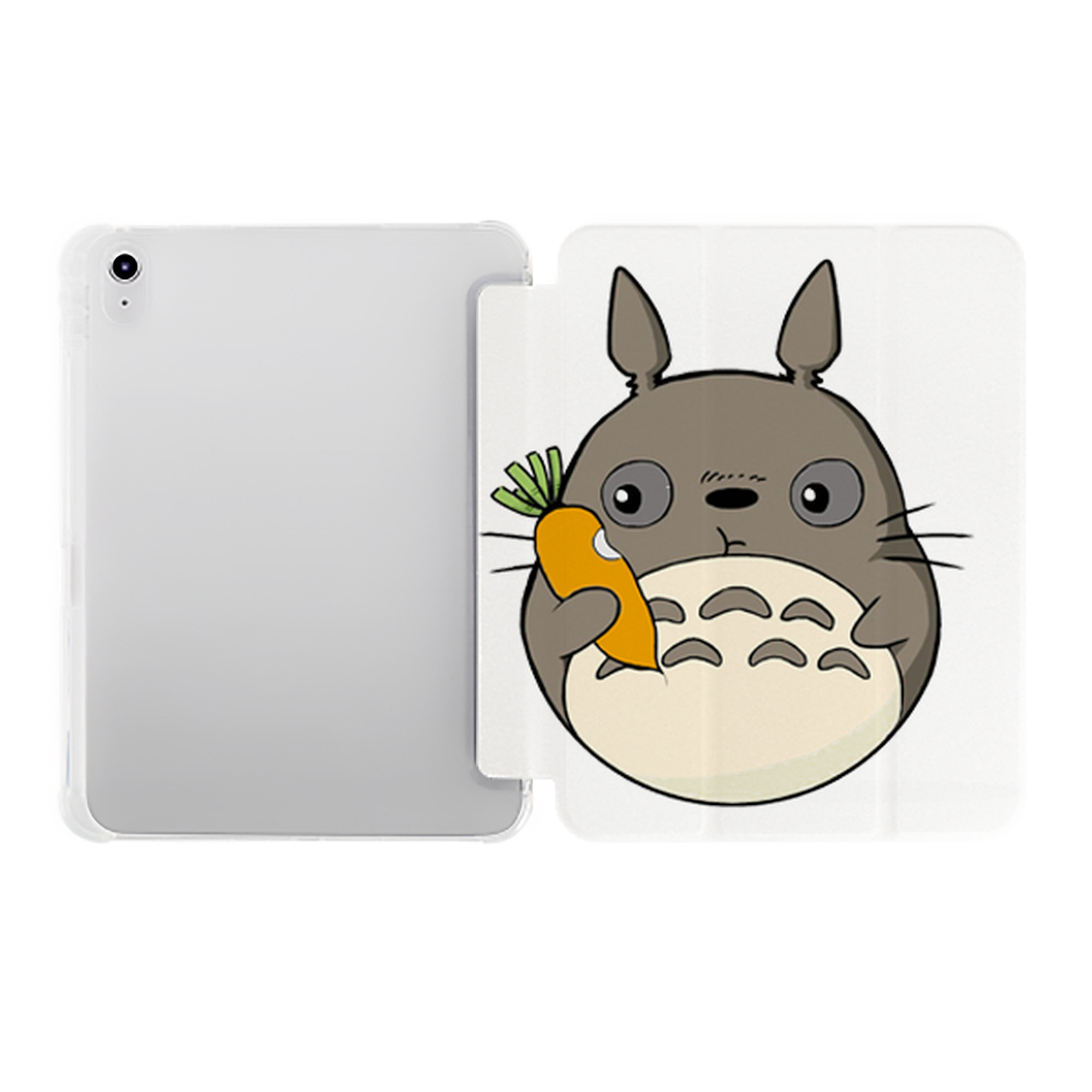 （画像用） となりのトトロ 草壁メイ 草壁サツキ My Neighbor Totoro Satsuki Kusakabe Mei Kusakabe IPad ケース ペン収納付き 三つ折りスタンド PUレザー×シリコン 対応機種9.5/10.5/10.9インチ